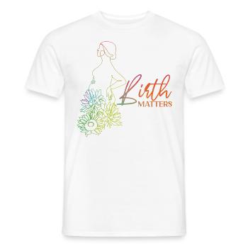 LD Labour And Delivery Nurse - Men's T-Shirt - white - Front - AI Model Male 178 dark (178cm)