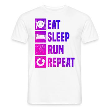Course à pied Cross Country Running Hommes - T-shirt homme - blanc - Devant - AI Model Male 178 dark (178cm)