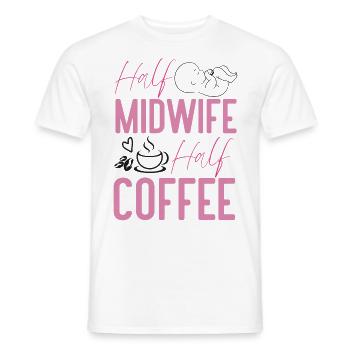 Nurse Midwife Birth Worker Coffee - Männer T-Shirt - Weiß - Vorne - AI Model Male 178 dark (178cm)