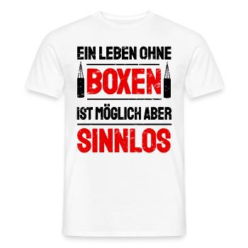 Boxen Boxsport Kampfsport Motto - Männer T-Shirt - Weiß - Vorne - AI Model Male 178 dark (178cm)