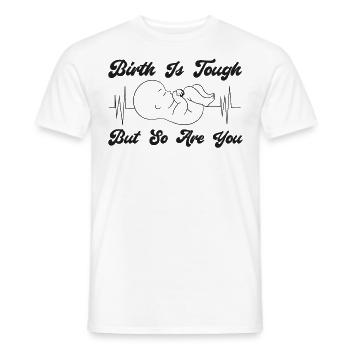 LD Labour And Delivery Nurse - Men's T-Shirt - white - Front - AI Model Male 178 dark (178cm)