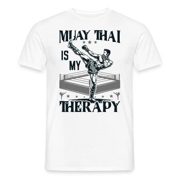 Muay Thai Boxing, Thai Boxer, Thai Boxing - Männer T-Shirt - Weiß - Vorne - AI Model Male 178 dark (178cm)
