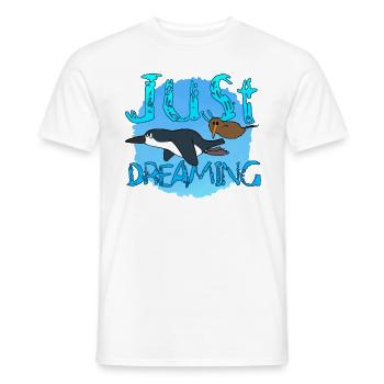 Juste rêver - T-shirt homme - blanc - Devant - AI Model Male 178 dark (178cm)