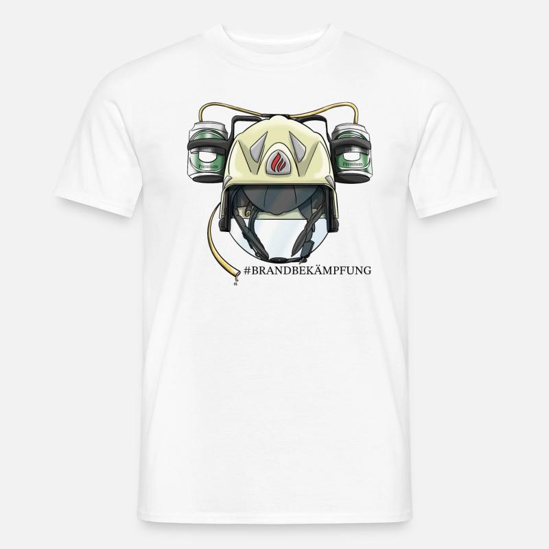 Brandbekämpfung - Männer T-Shirt - Weiß