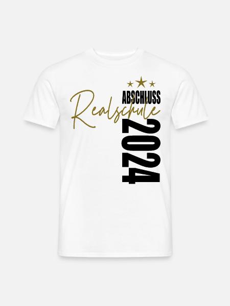 Abschluss 2024 Realschule - Männer T-Shirt - Weiß