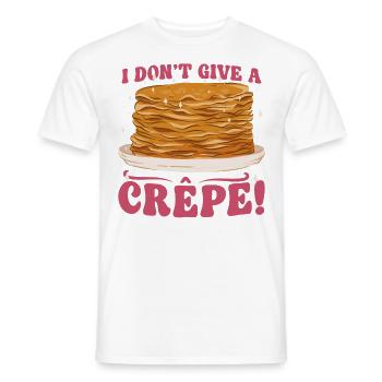 Pancake Lover Kids Pun I Don't - Men's T-Shirt - white - Front - AI Model Male 178 dark (178cm)