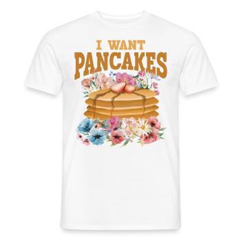 Amoureux des crêpes Les enfants je veux des crêpes - T-shirt homme - blanc - Devant - AI Model Male 178 dark (178cm)