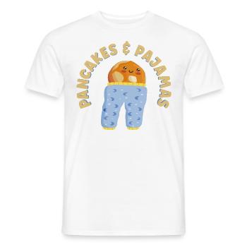Pancake Lover Kids Pancakes & - Men's T-Shirt - white - Front - AI Model Male 178 dark (178cm)