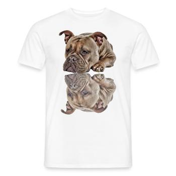 Bouledogue Vieux Bouledogue Anglais Chien Chiens - T-shirt homme - blanc - Devant - AI Model Male 178 dark (178cm)