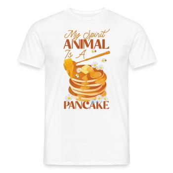 Pancake Lover Kids My Spirit - Men's T-Shirt - white - Front - AI Model Male 178 dark (178cm)