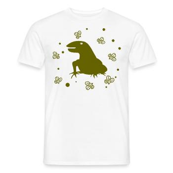 Salamandre - Animal amphibien - T-shirt homme - blanc - Devant - AI Model Male 178 dark (178cm)