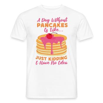 Amoureux des crêpes Les enfants Une journée sans - T-shirt homme - blanc - Devant - AI Model Male 178 dark (178cm)