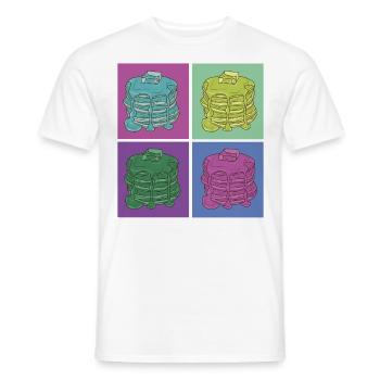 Pancake Lover Kids Retro Vintage - Männer T-Shirt - Weiß - Vorne - AI Model Male 178 dark (178cm)