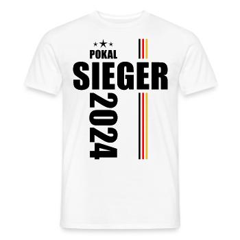 Pokalsieger 2024 - Männer T-Shirt - Weiß - Vorne - AI Model Male 178 dark (178cm)