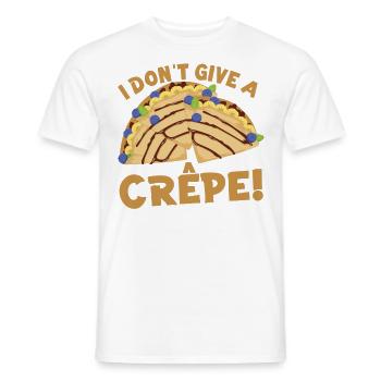 Pancake Lover Kids Pun I Don't - Men's T-Shirt - white - Front - AI Model Male 178 dark (178cm)