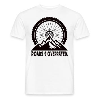 Routes Surestimées VTT VTT VTT - T-shirt homme - blanc - Devant - AI Model Male 178 dark (178cm)