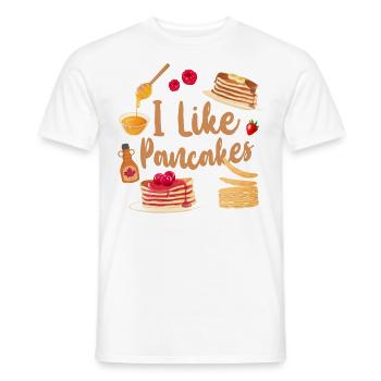 Amoureux des crêpes Les enfants J’aime les crêpes - T-shirt homme - blanc - Devant - AI Model Male 178 dark (178cm)