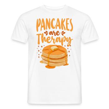 Pancake Lover Kids Pancakes Are - Men's T-Shirt - white - Front - AI Model Male 178 dark (178cm)