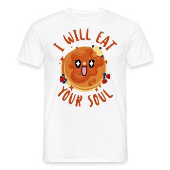 Pancake Lover Kids I Will Eat Your - Men's T-Shirt - white - Front - AI Model Male 178 dark (178cm)
