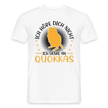 Ich denke an Quokka Beuteltier Quokka - Männer T-Shirt - Weiß - Vorne - AI Model Male 178 dark (178cm)