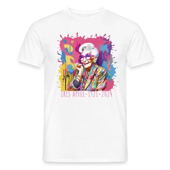 Coloré, Graffiti, illustration, Iris Pomme - T-shirt homme - blanc - Devant - AI Model Male 178 dark (178cm)