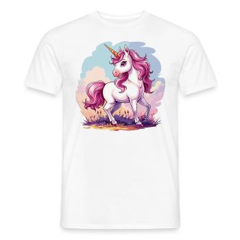 Licorne Fantasy Magie Conte de fées Sort Licornes - T-shirt homme - blanc - Devant - AI Model Male 178 dark (178cm)