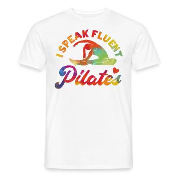 Instructeur de Pilates Enseignant - T-shirt homme - blanc - Devant - AI Model Male 178 dark (178cm)