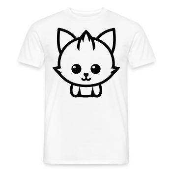 Fuchs - Männer T-Shirt - Weiß - Vorne - AI Model Male 178 dark (178cm)