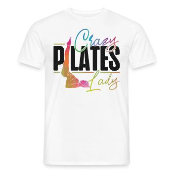 Instructeur de Pilates Enseignant - T-shirt homme - blanc - Devant - AI Model Male 178 dark (178cm)