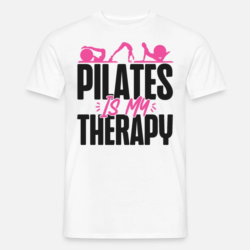 Pilates Instructor Teacher Pilates - Männer T-Shirt - Weiß