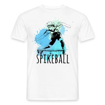 Spikeball, sport, graffiti, peinture, illustration - T-shirt homme - blanc - Devant - AI Model Male 178 dark (178cm)