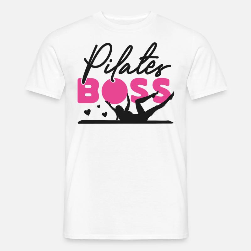 Pilates Instructor Teacher Pilates - Männer T-Shirt - Weiß
