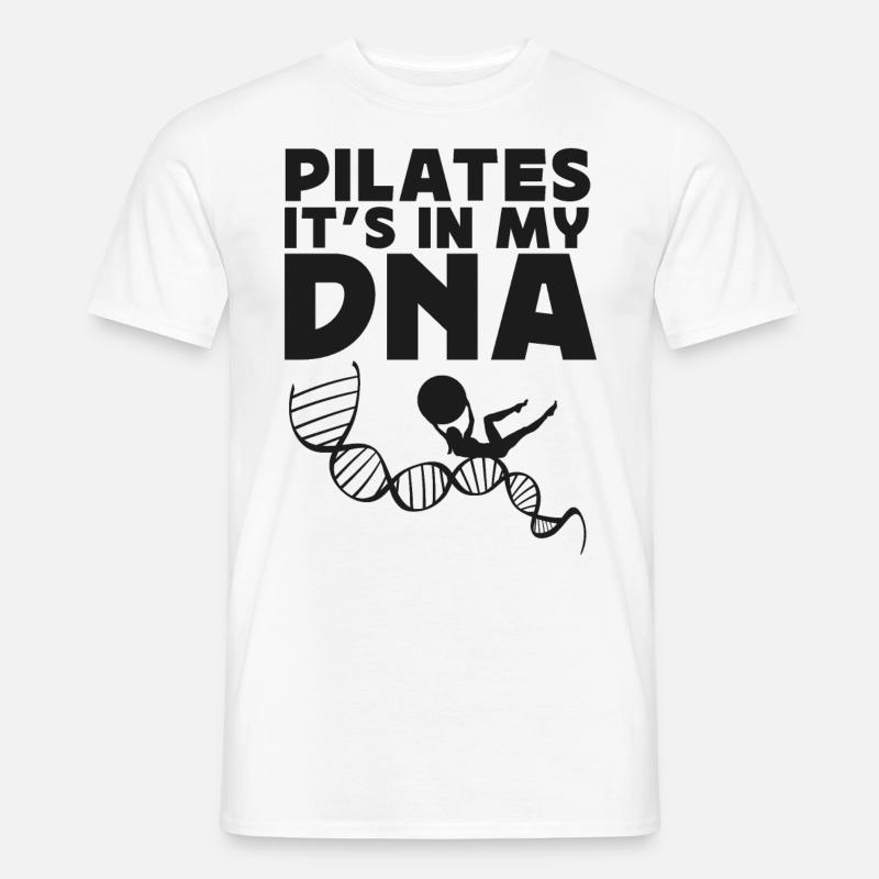 Pilates Instructor Teacher Pilates - Männer T-Shirt - Weiß