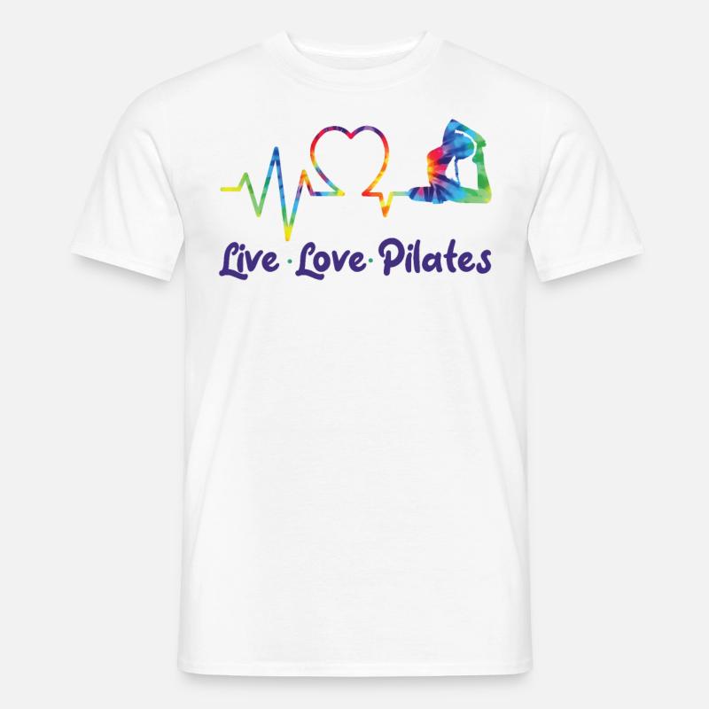 Pilates Instructor Teacher - Männer T-Shirt - Weiß