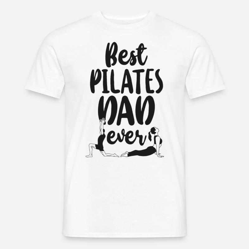 Pilates Instructor Teacher Dad - Männer T-Shirt - Weiß