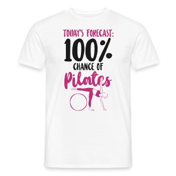 Pilates Instructor Teacher Today's - Männer T-Shirt - Weiß - Vorne - AI Model Male 178 dark (178cm)