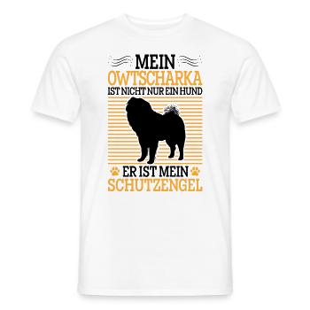 Ovcharka Have a Caucasian Ovcharka - Men's T-Shirt - white - Front - AI Model Male 178 dark (178cm)