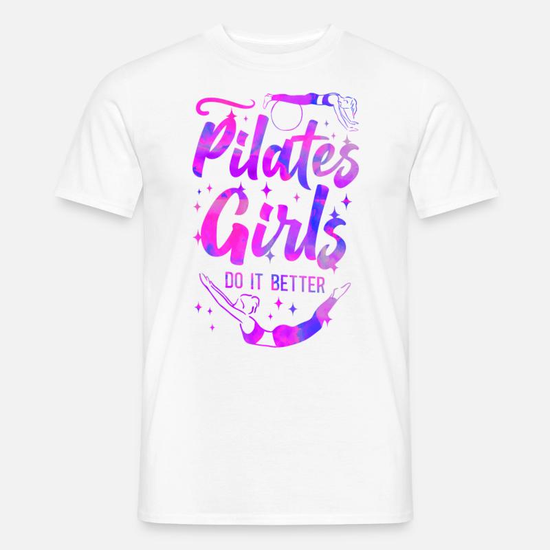 Pilates Instructor Teacher Pilates - Männer T-Shirt - Weiß