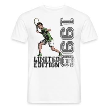 Édition limitée 1996 Édition limitée Tennis - T-shirt homme - blanc - Devant - AI Model Male 178 dark (178cm)