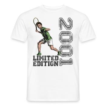 Limited Edition 2001 Limited Edition Tennis - Männer T-Shirt - Weiß - Vorne - AI Model Male 178 dark (178cm)