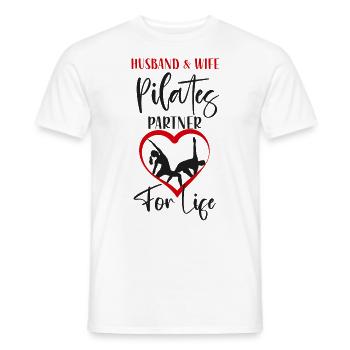 Pilates Instructor Teacher Husband - Men's T-Shirt - white - Front - AI Model Male 178 dark (178cm)