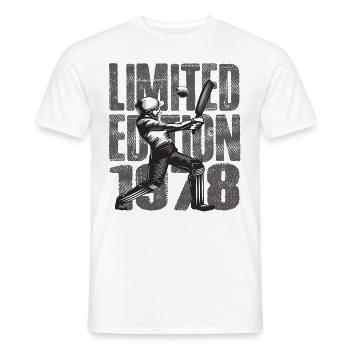 Limited Edition 1978 Limited Edition Cricket - Men's T-Shirt - white - Front - AI Model Male 178 dark (178cm)