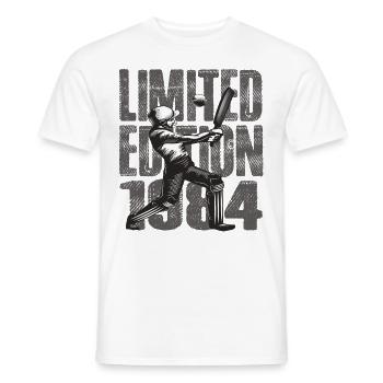 Limited Edition 1984 Limited Edition Cricket - Men's T-Shirt - white - Front - AI Model Male 178 dark (178cm)