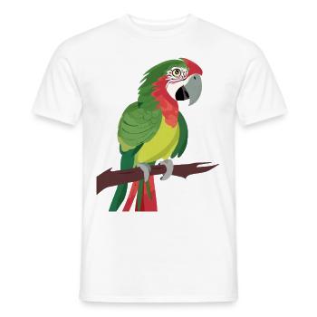 Perroquet - T-shirt homme - blanc - Devant - AI Model Male 178 dark (178cm)