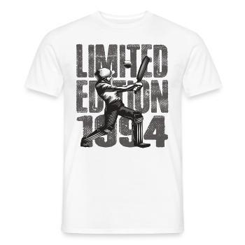 Édition limitée 1994 Édition limitée Cricket - T-shirt homme - blanc - Devant - AI Model Male 178 dark (178cm)