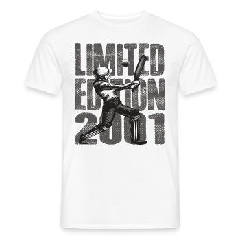 Limited Edition 2001 Limited Edition Cricket - Männer T-Shirt - Weiß - Vorne - AI Model Male 178 dark (178cm)