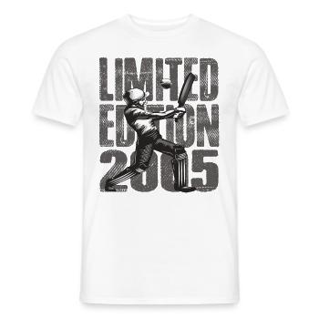 Limited Edition 2005 Limited Edition Cricket - Männer T-Shirt - Weiß - Vorne - AI Model Male 178 dark (178cm)