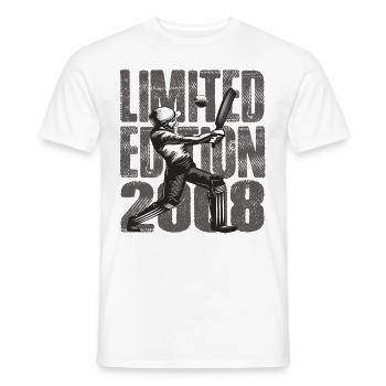 Limited Edition 2008 Limited Edition Cricket - Männer T-Shirt - Weiß - Vorne - AI Model Male 178 dark (178cm)