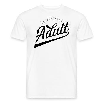 Cadeau d’anniversaire Tech Adulte 18 ans - T-shirt homme - blanc - Devant - AI Model Male 178 dark (178cm)
