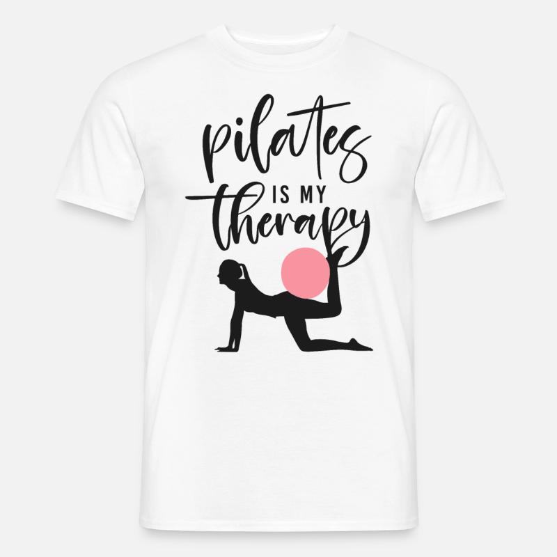 Pilates Instructor Teacher Pilates - Männer T-Shirt - Weiß